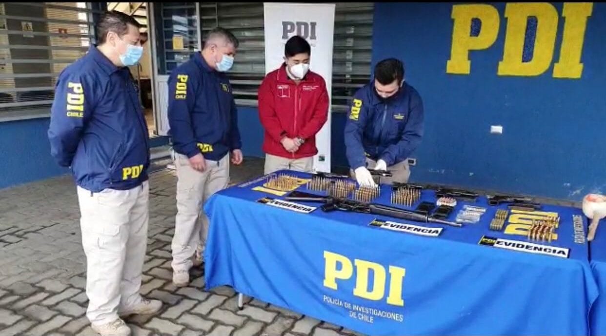 Desarticulan banda que comercializaba droga y tenía gran arsenal de armas en Concepción