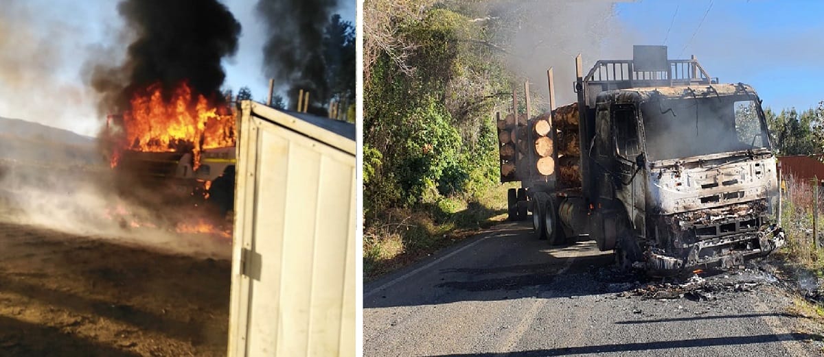 Queman 16 equipos forestales en nuevo ataque incendiario en Cañete
