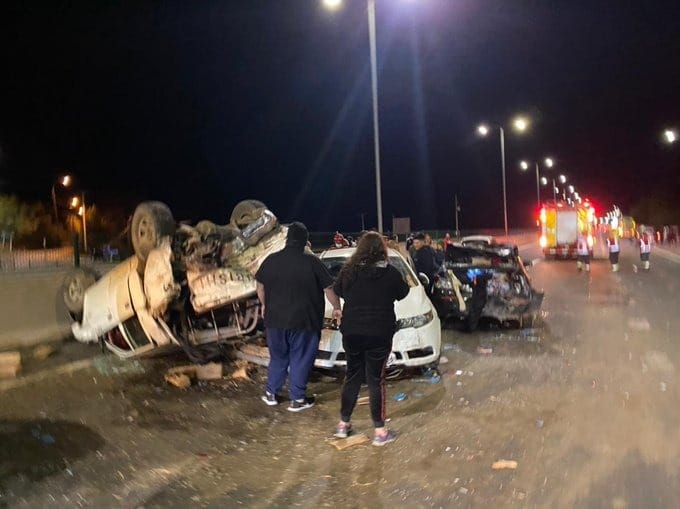 Grave accidente de tránsito  en ruta Concepción – Cabrero deja al menos 10 lesionados