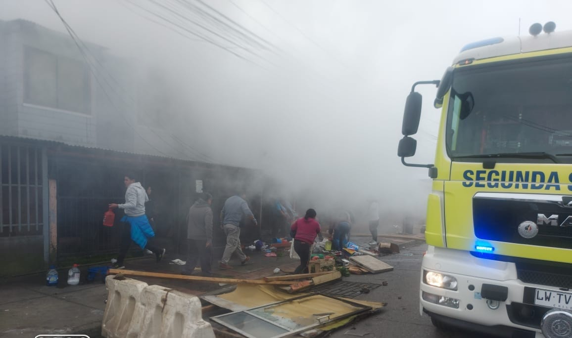 Incendio afectó a vivienda que vendía productos de aseo en San Pedro de la Paz