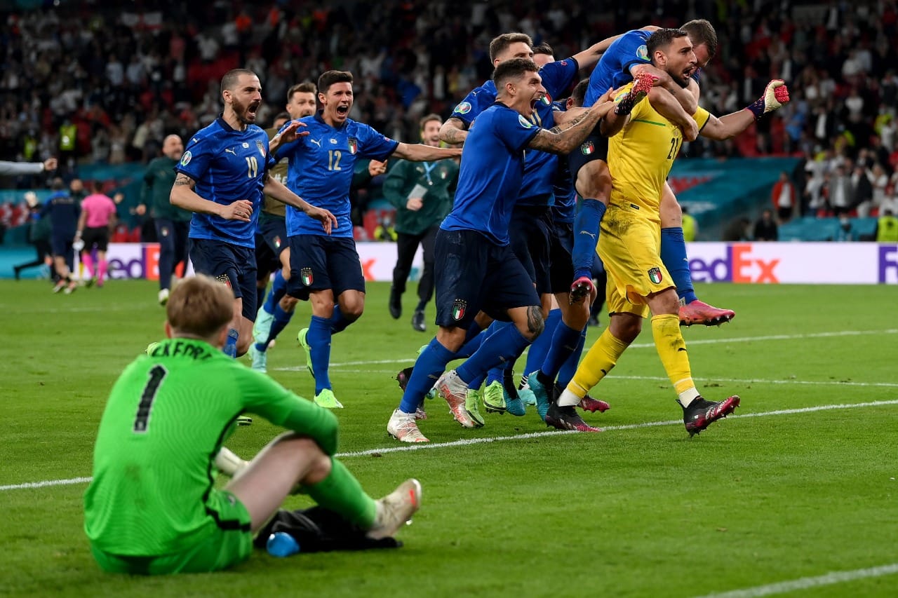 ¡Agónico! Italia también dio el batacazo en Wembley y escribió la historia en la Euro 2020