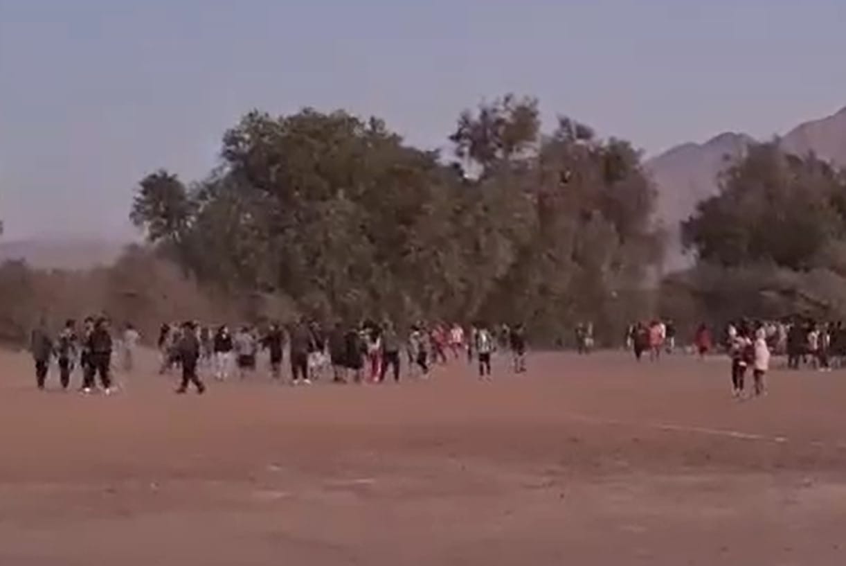 Partido de fútbol terminó con una batalla campal