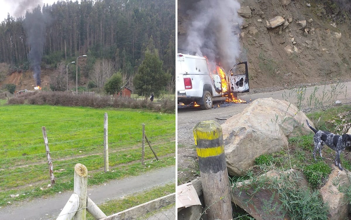 Ataque incendiario afectó a trabajador de Frontel en Cañete