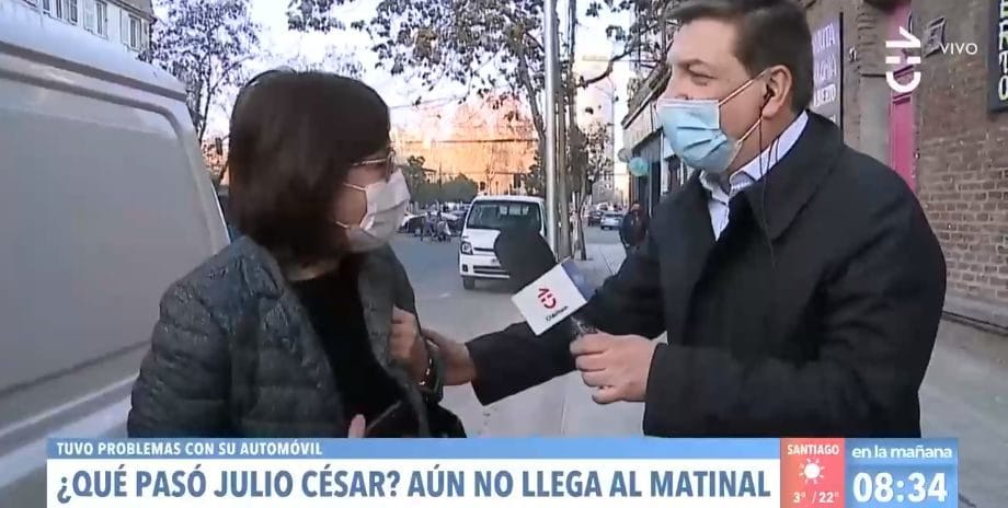 Julio César quedó en panne y vecina lo trasladó al canal