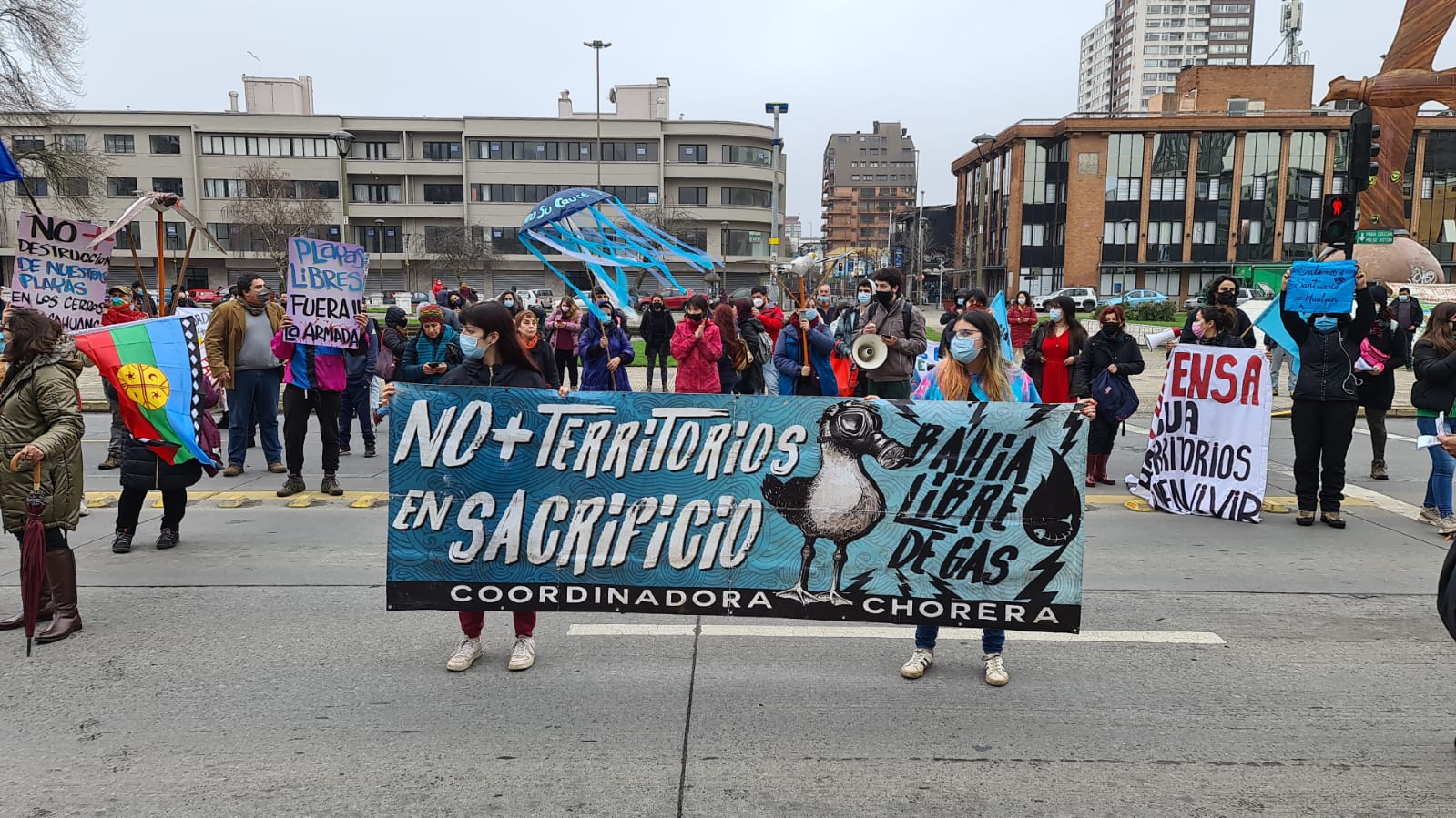 Previo a votación del PRMC se registran manifestaciones frente al Gobierno Regional del Biobío