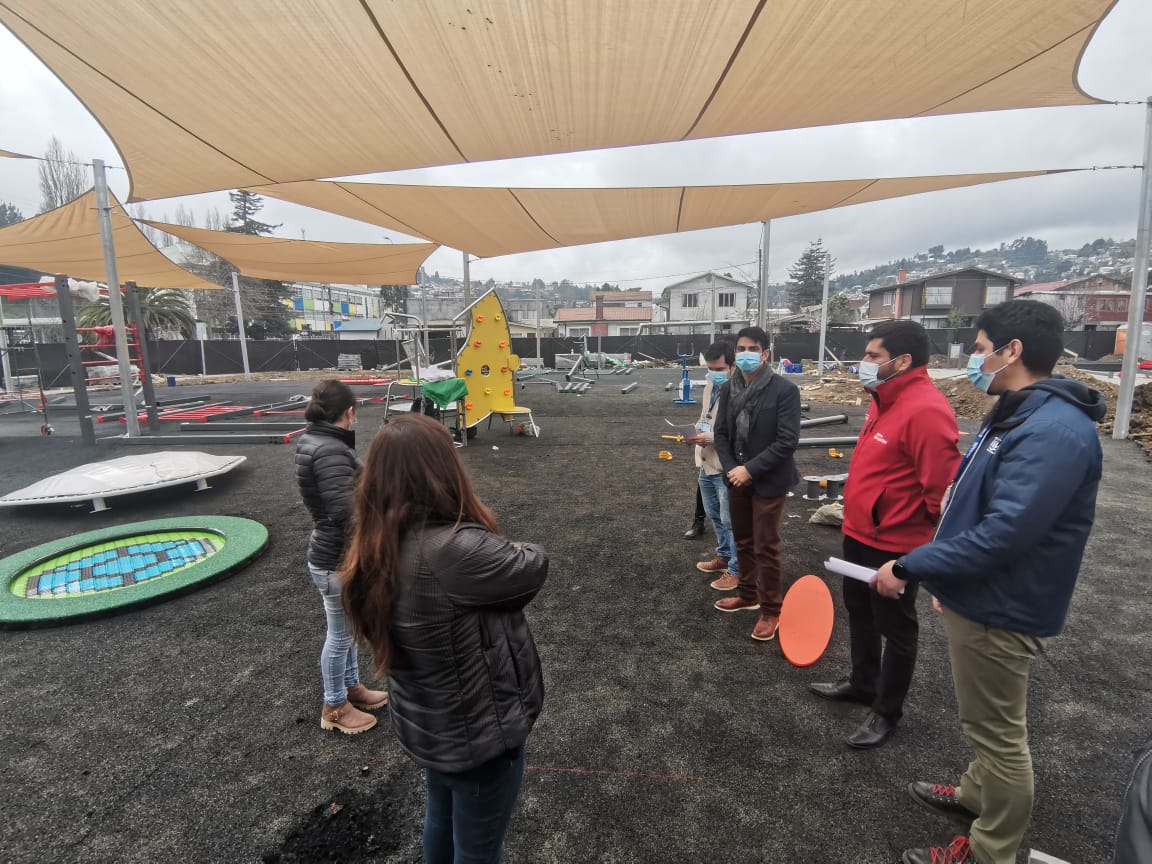 Nueva plaza deportiva en Tomé está pronta a su inauguración