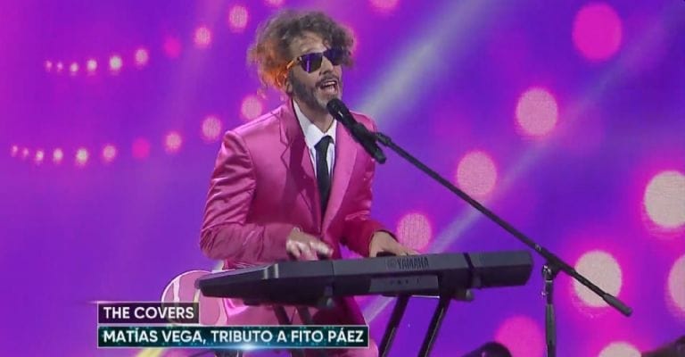 Matías Vega se robó el show con su imitación de Fito Páez en The Covers