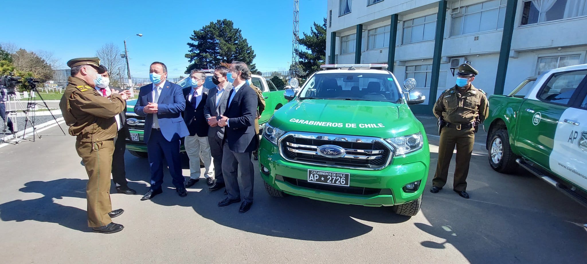 Llegan 12 nuevos vehículos policiales para reforzar patrullajes en la Provincia de Arauco