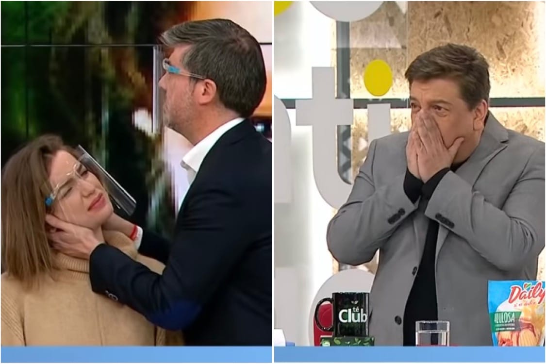 El susto de JC Rodríguez al ver a Millaray Viera en una sesión quiropráctica