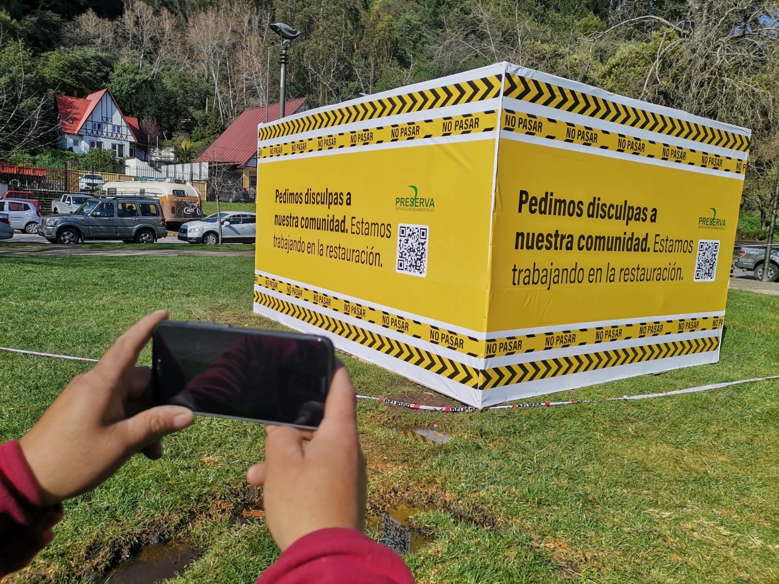 Entregan fecha de restauración del busto destruido en Parque Ecuador de Concepción