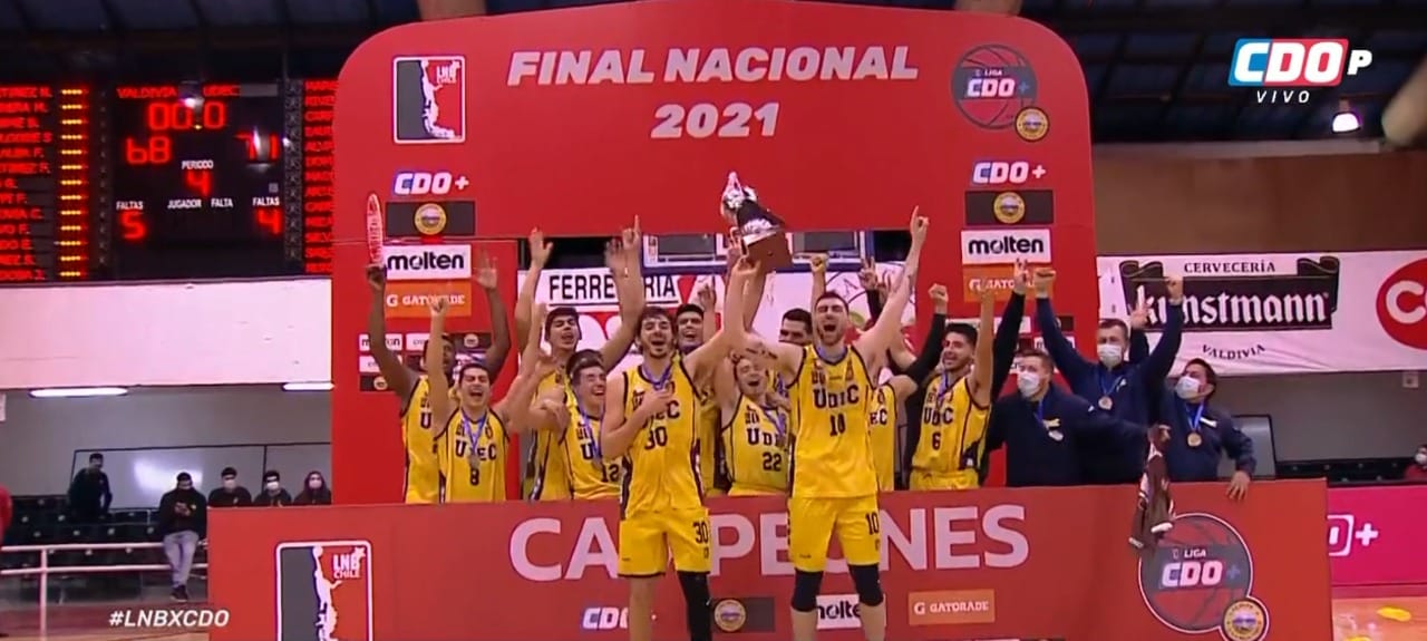 ¡Dale campeón! La UdeConce se quedó con la Liga Nacional de Básquetbol