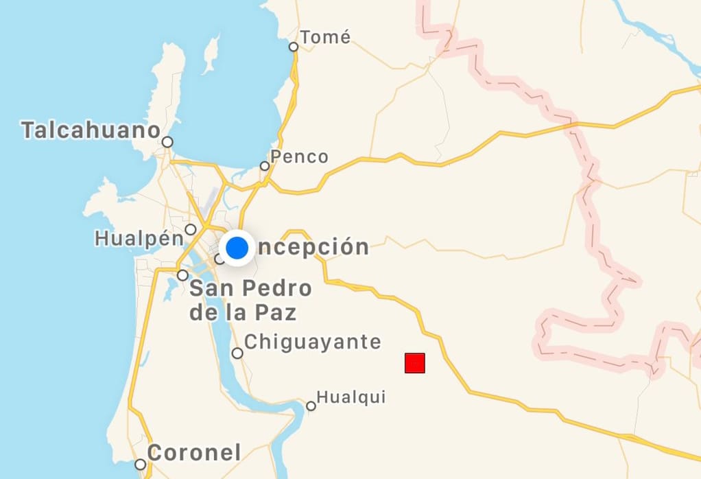 Fuerte sismo se percibió en la Región del Biobío