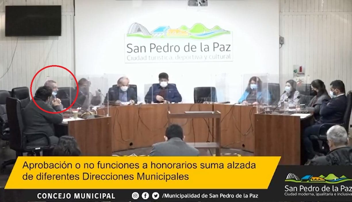 Concejal Rodrigo Sutter volvió a sesionar en San Pedro de la Paz