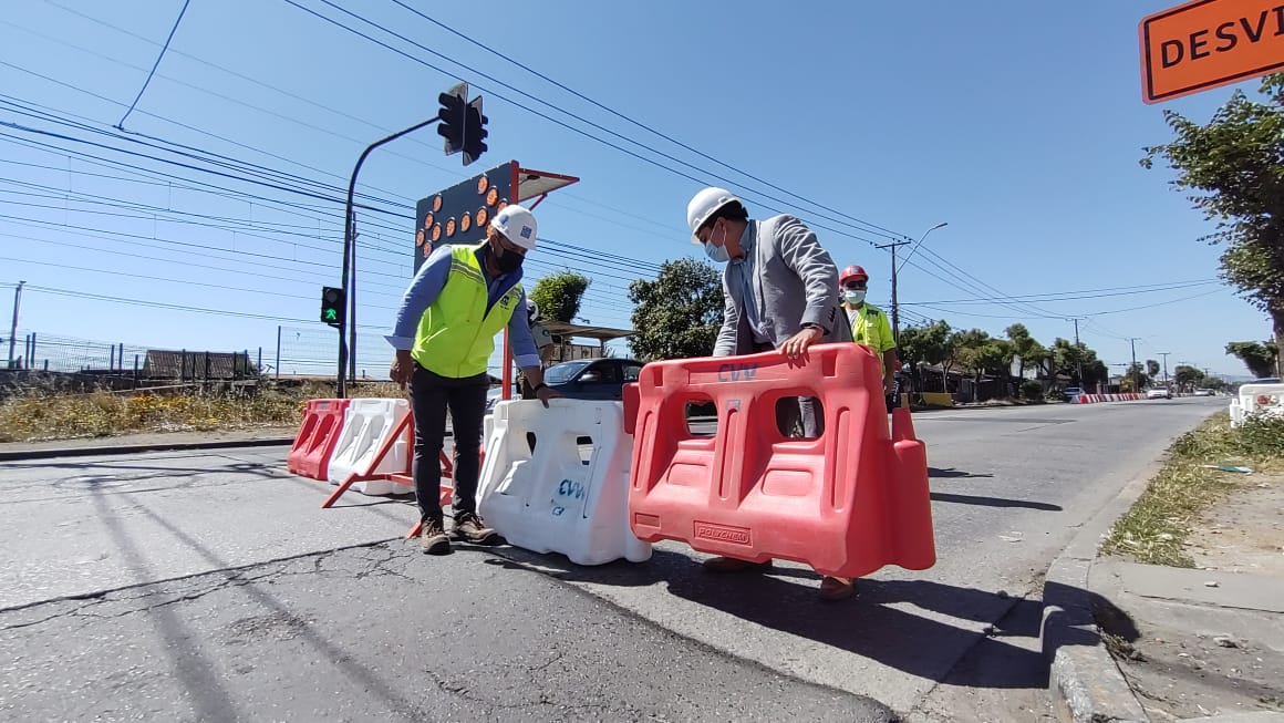 Así son los desvíos en Avenida Colón de Talcahuano: Inician obras y cortes en la ruta