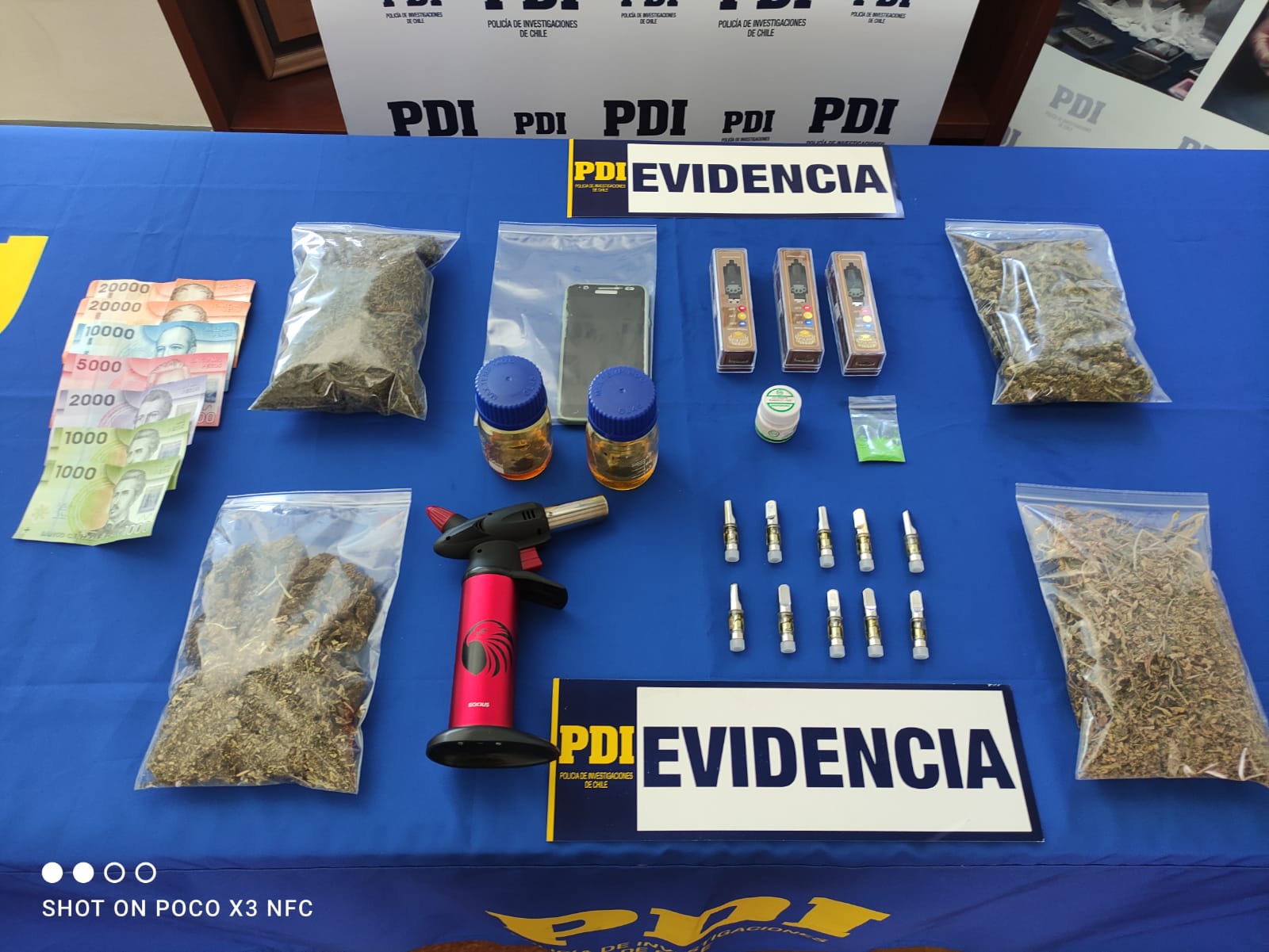 Detienen a sujeto que se dedicaba a elaborar resina de Cannabis en Penco