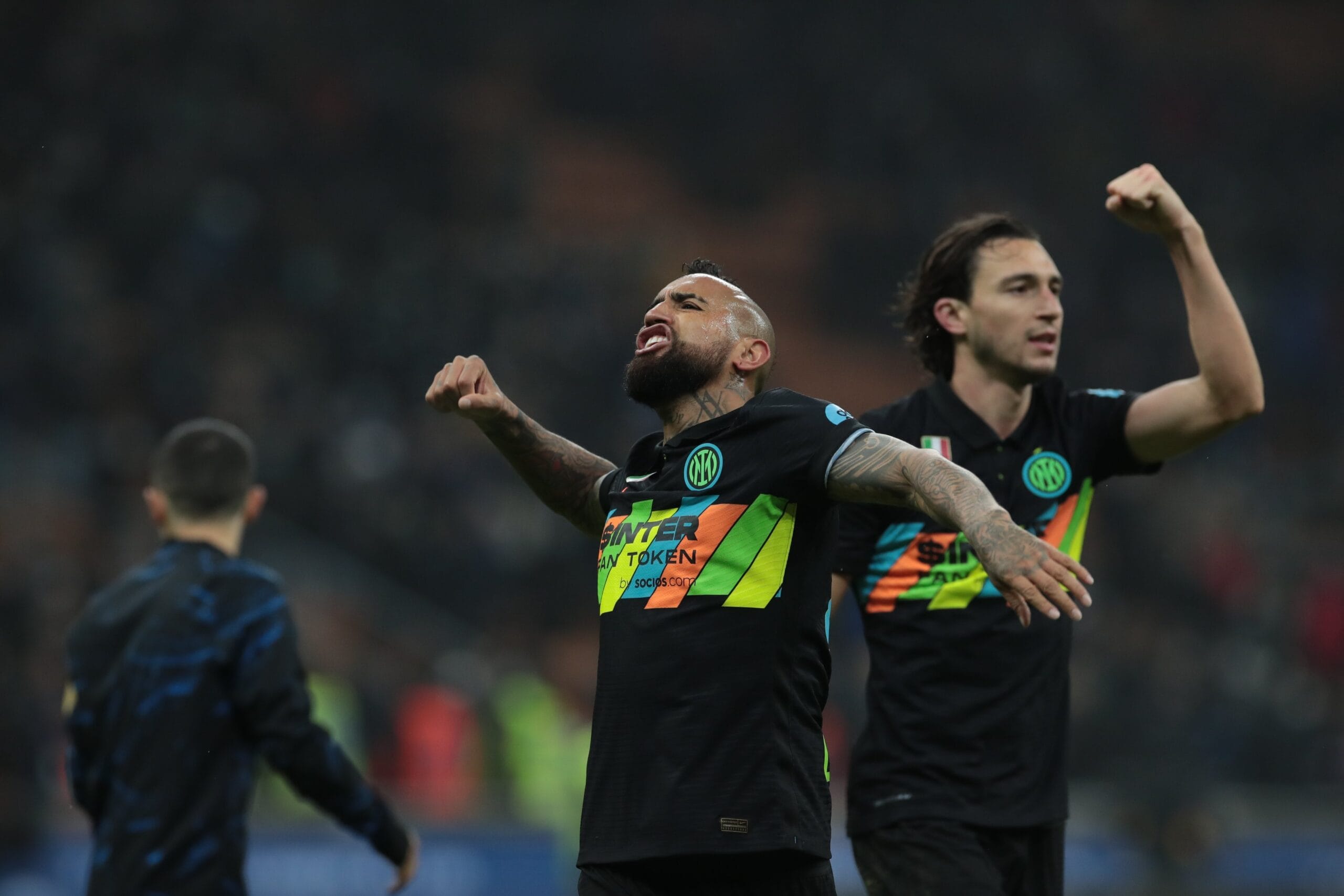 Arturo Vidal festejó un triunfazo con el Inter en la Serie A