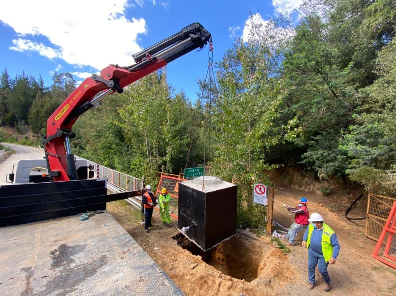 Un 24% de avance presenta construcción del sistema de agua potable rural en Tomé