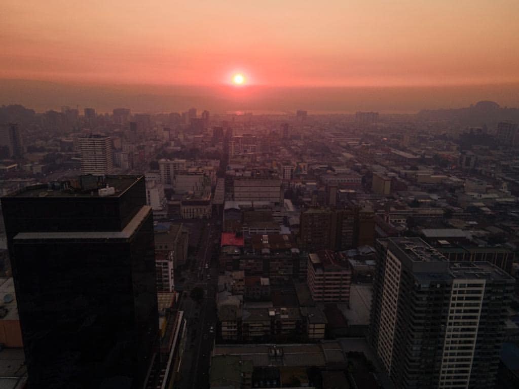 Densa nube de humo cubrió comunas del Gran Concepción