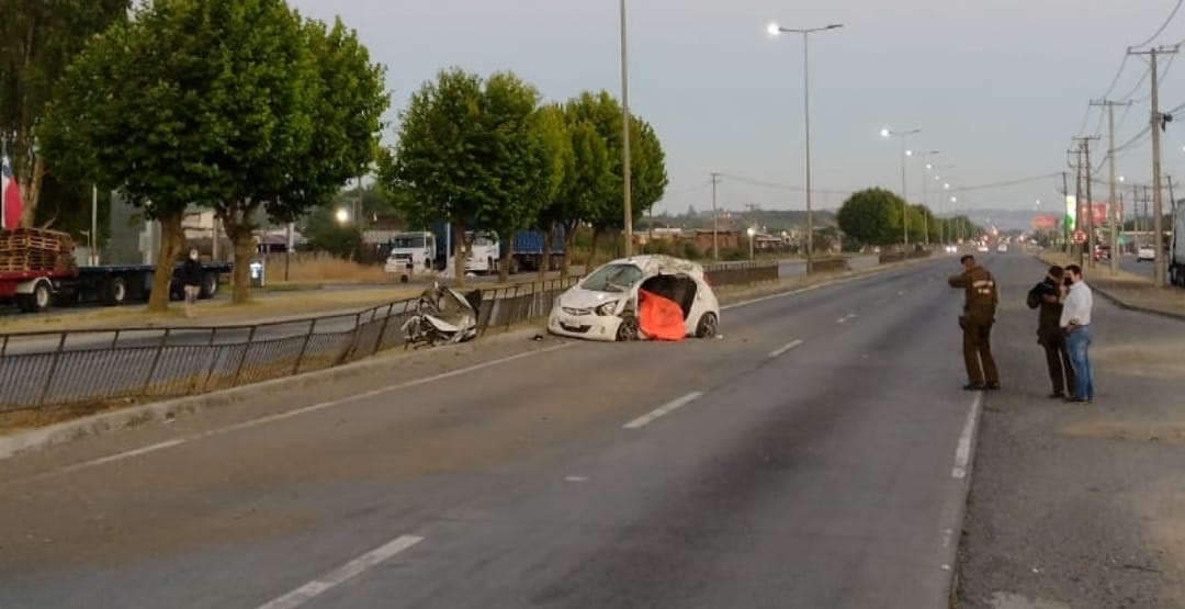 Un fallecido deja accidente en la Autopista Concepción Talcahuano