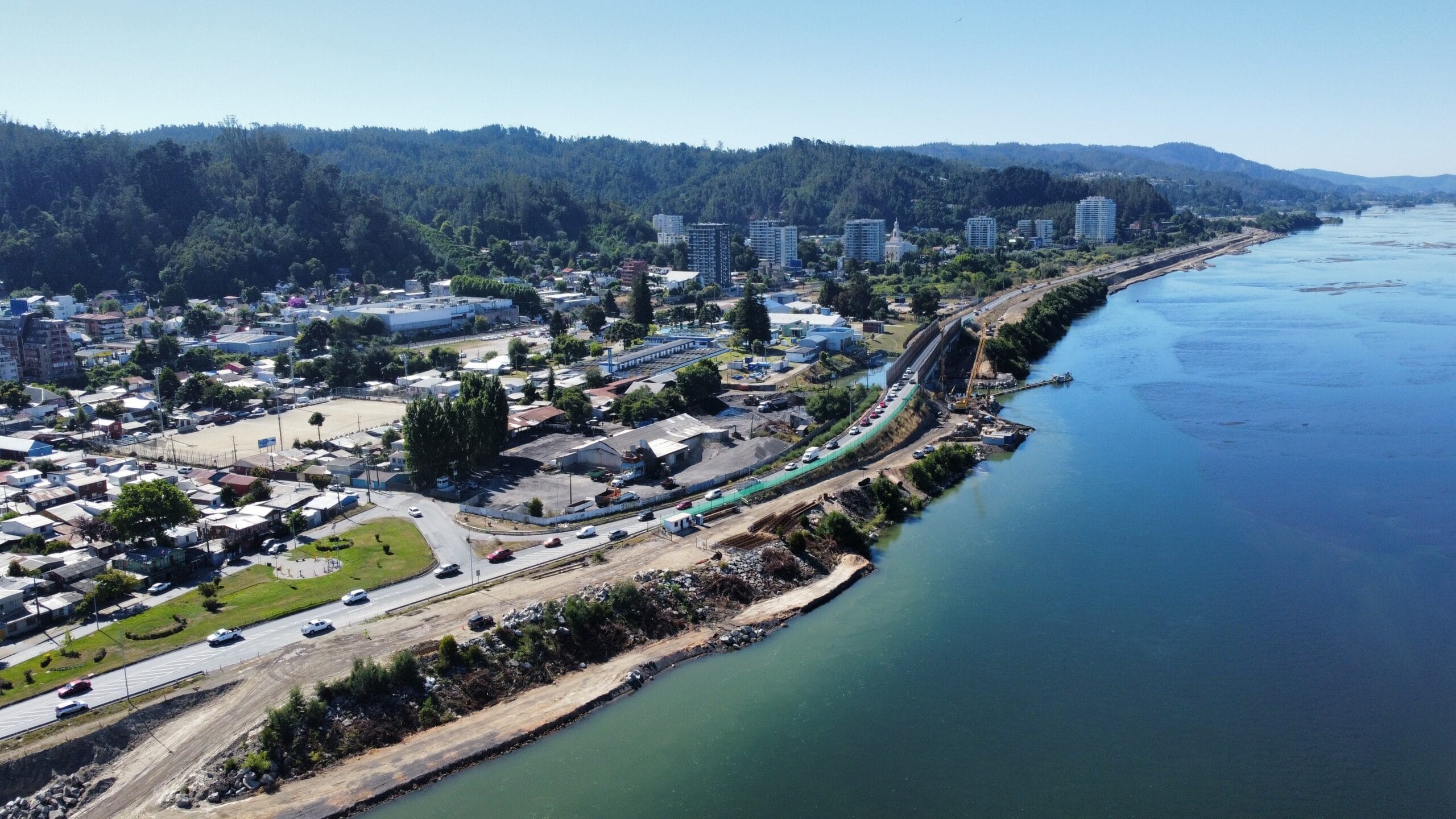 Un 12% de avance presenta obras de  ampliación de Costanera a Chiguayante