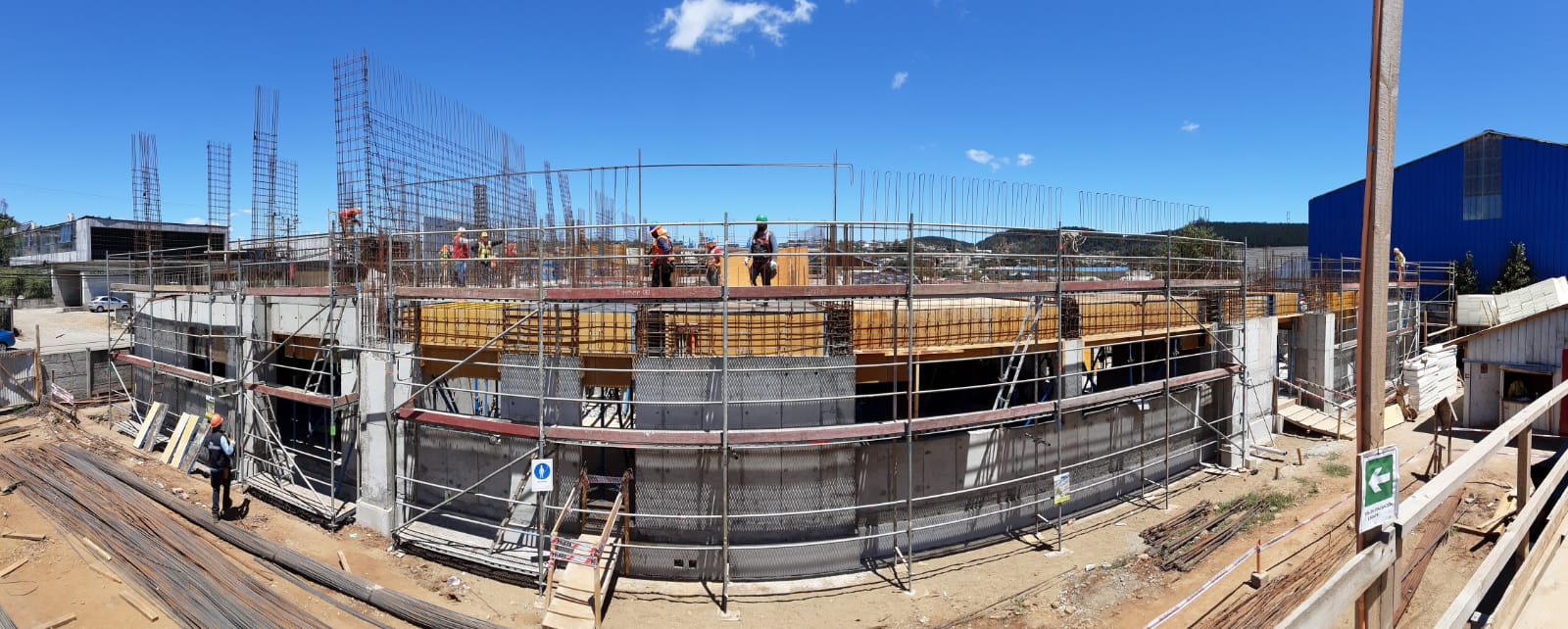 Un 35% de avance presenta construcción de comisaría de Carabineros en Curanilahue