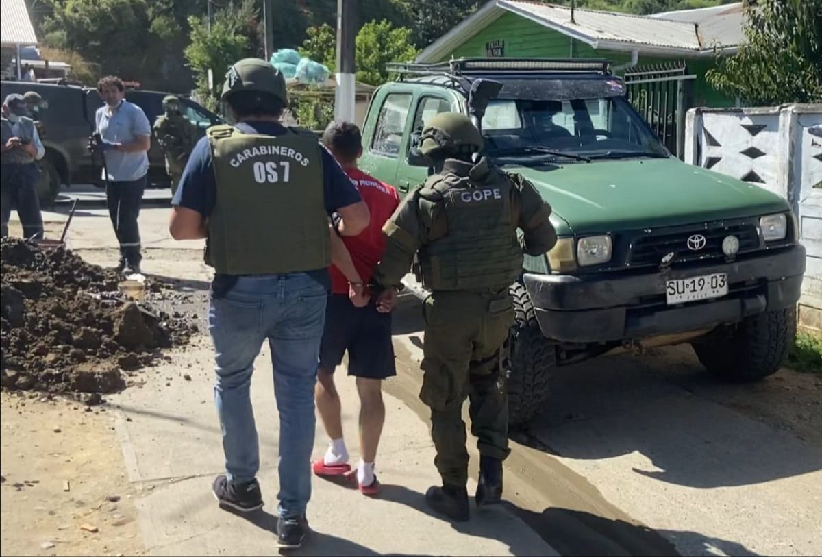 Detienen a hijo de conocido narcotraficante en Arauco con más de 4 mil dosis de droga