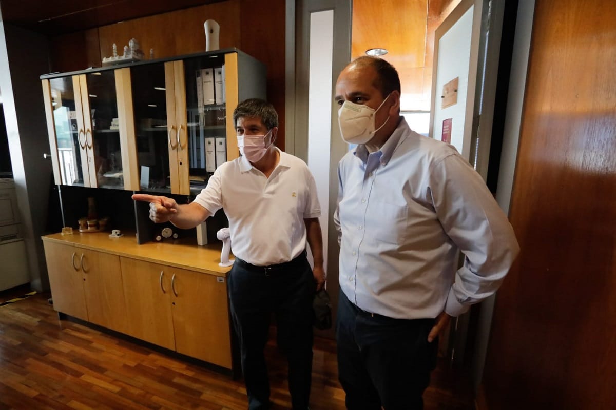 Manuel Monsalve y Rodrigo Díaz sostienen reunión protocolar ad portas del cambio de mando