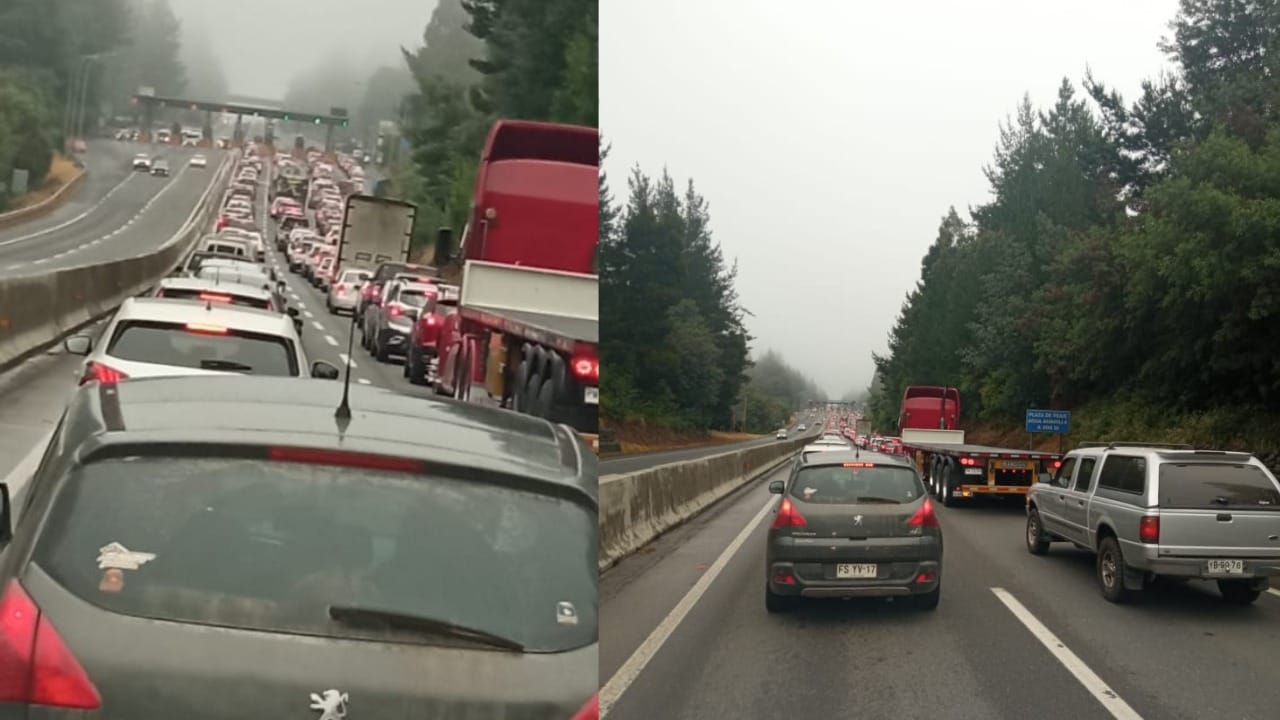 Operación retorno: Peaje Agua Amarilla registra alta congestión vehicular