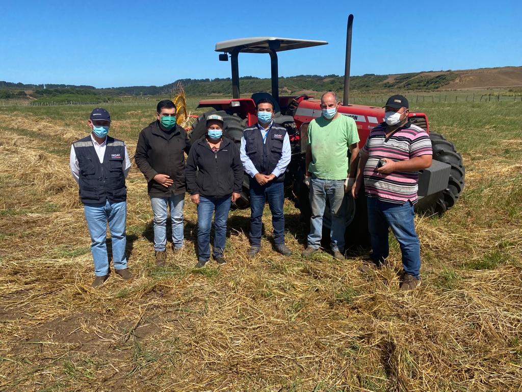 Indap Biobío entregó tractor que beneficiará a agricultores de Isla Santa María