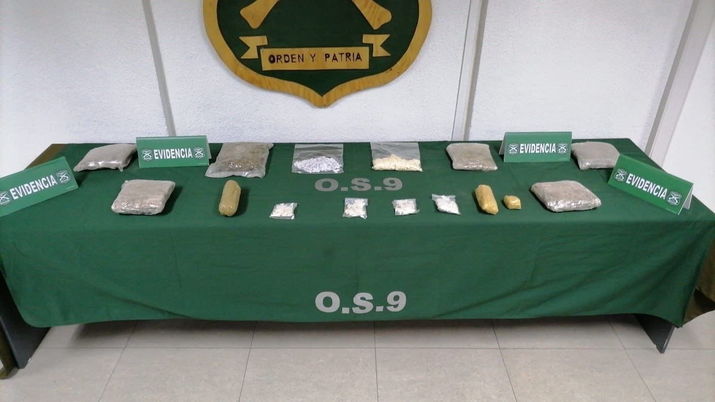 Detenido por femicidio frustrado en Talcahuano tenía 8 kilos de drogas en su domicilio