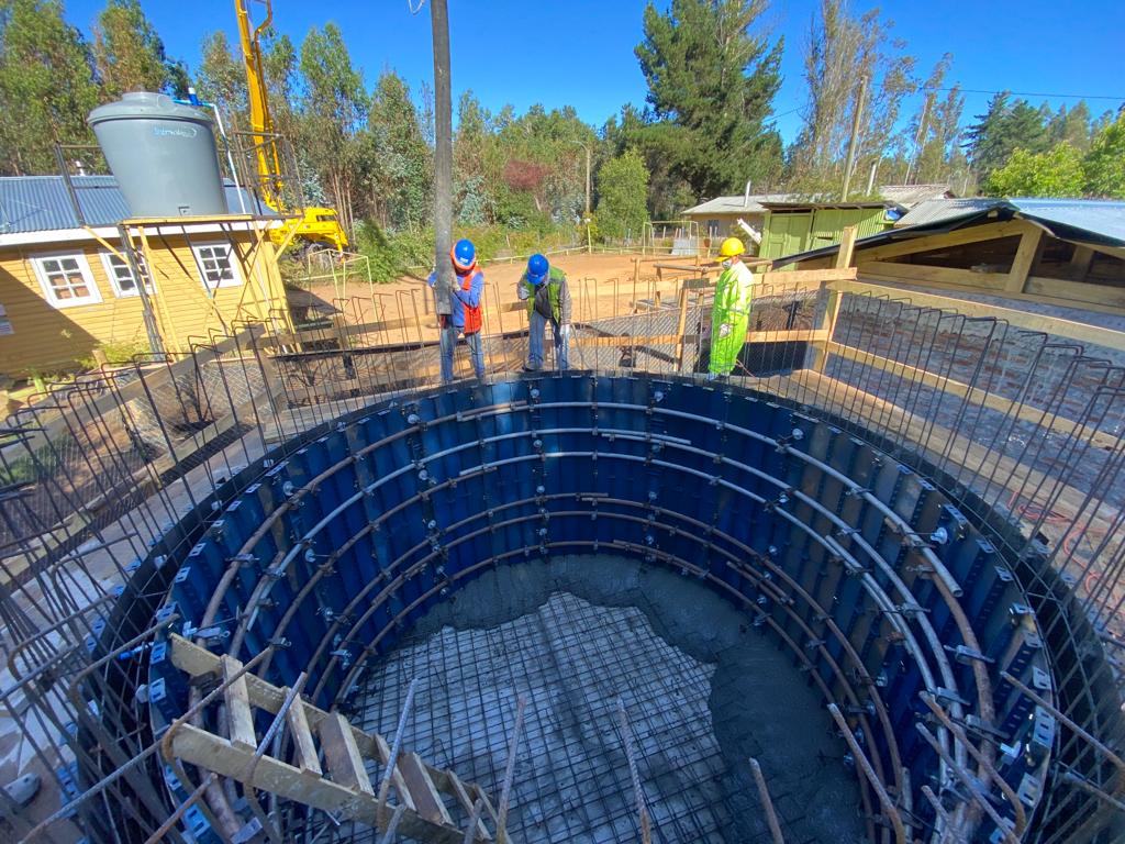 Un 37% de avance presenta construcción de sistema de Agua Potable Rural en Tomé