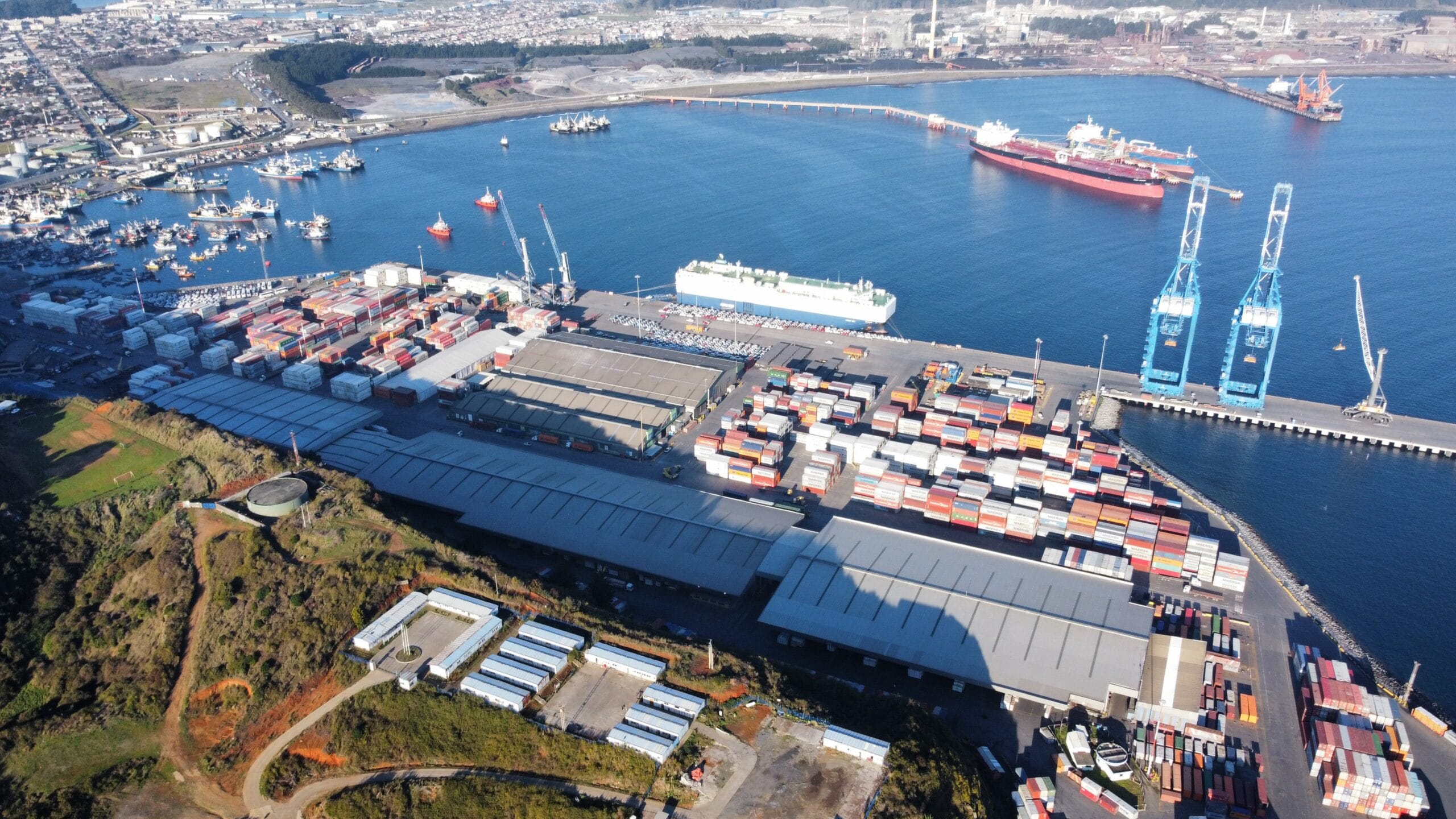 Aumenta carga movilizada por los puertos del Biobío