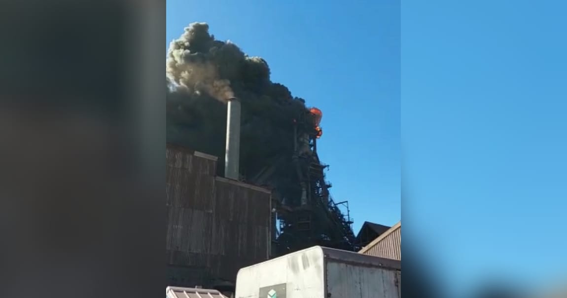 Contingencia en horno de Huachipato en Talcahuano generó una gran nube tóxica