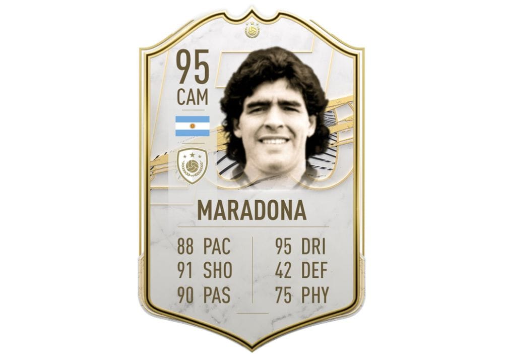 Carta del astro argentino Diego Maradona fue sacada de FIFA 22