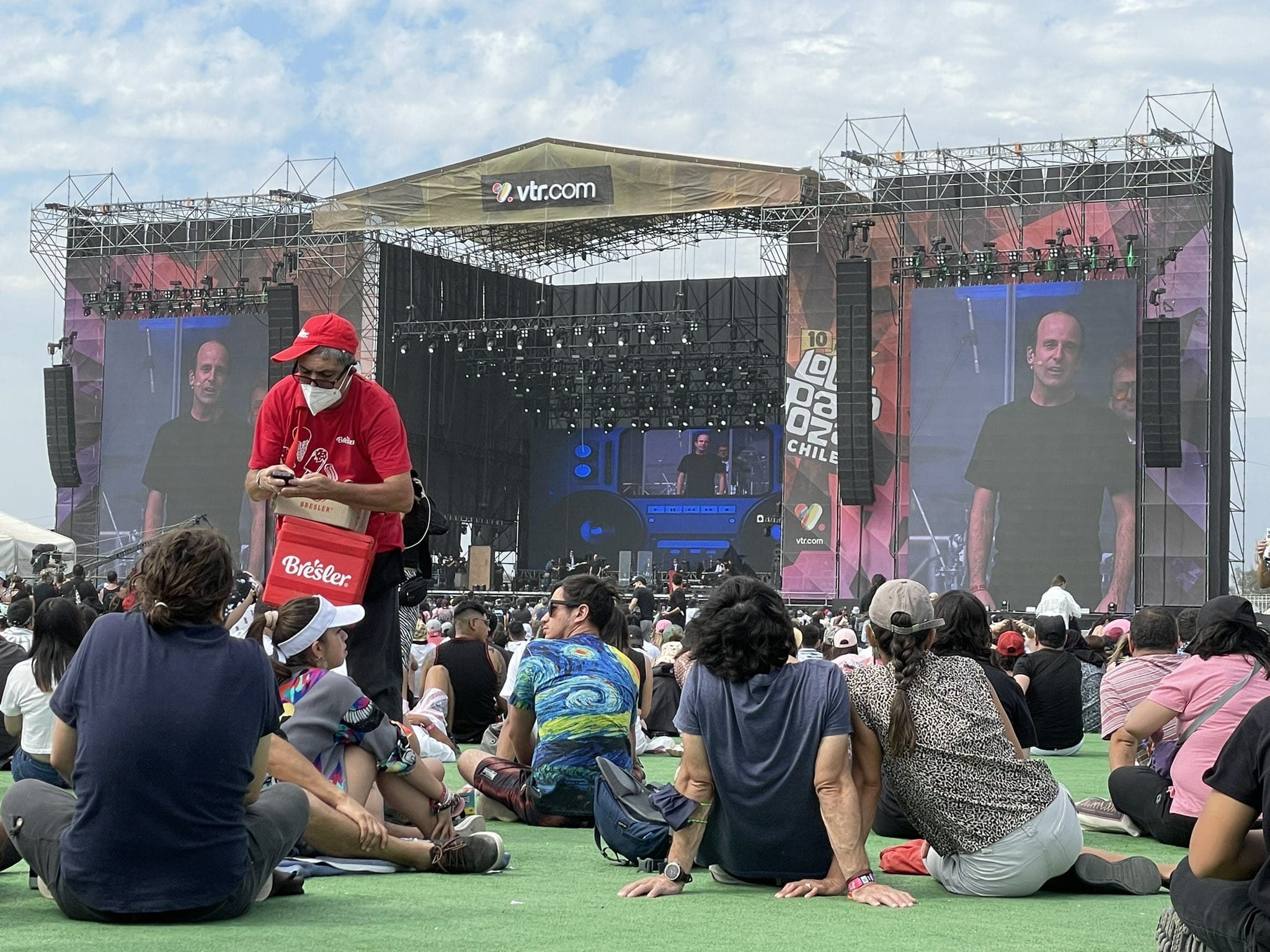 Stefan Kramer se lució en el escenario del Lollapalooza con imitación de Bad Bunny