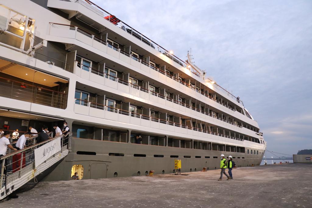 Talcahuano recibió el primer crucero de pasajeros desde el inicio de la pandemia