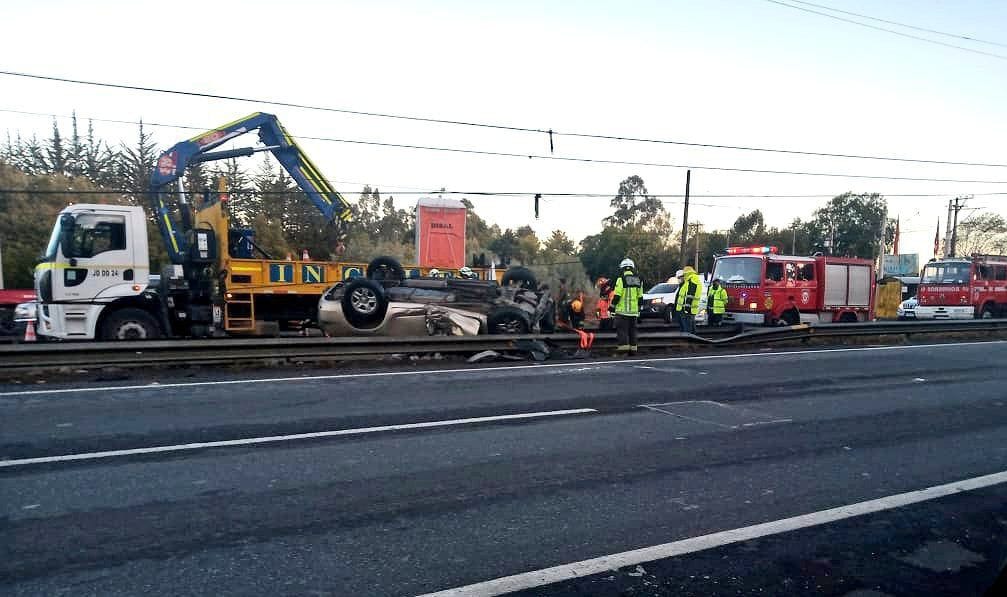 Accidente en la ruta 160 deja un fallecido entre San Pedro de la Paz y Coronel