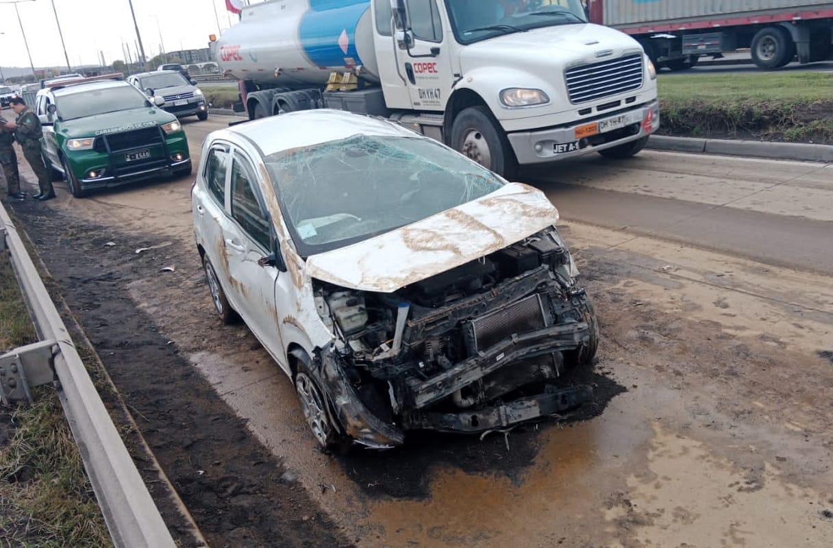 Concejala de Hualpén sufrió violento accidente de tránsito en Avenida Costanera