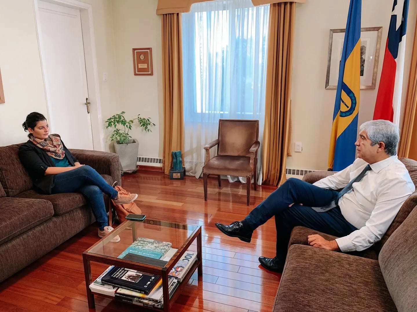 Delegada Dresdner comprometió trabajo en conjunto con rector reelecto de la Universidad de Concepción