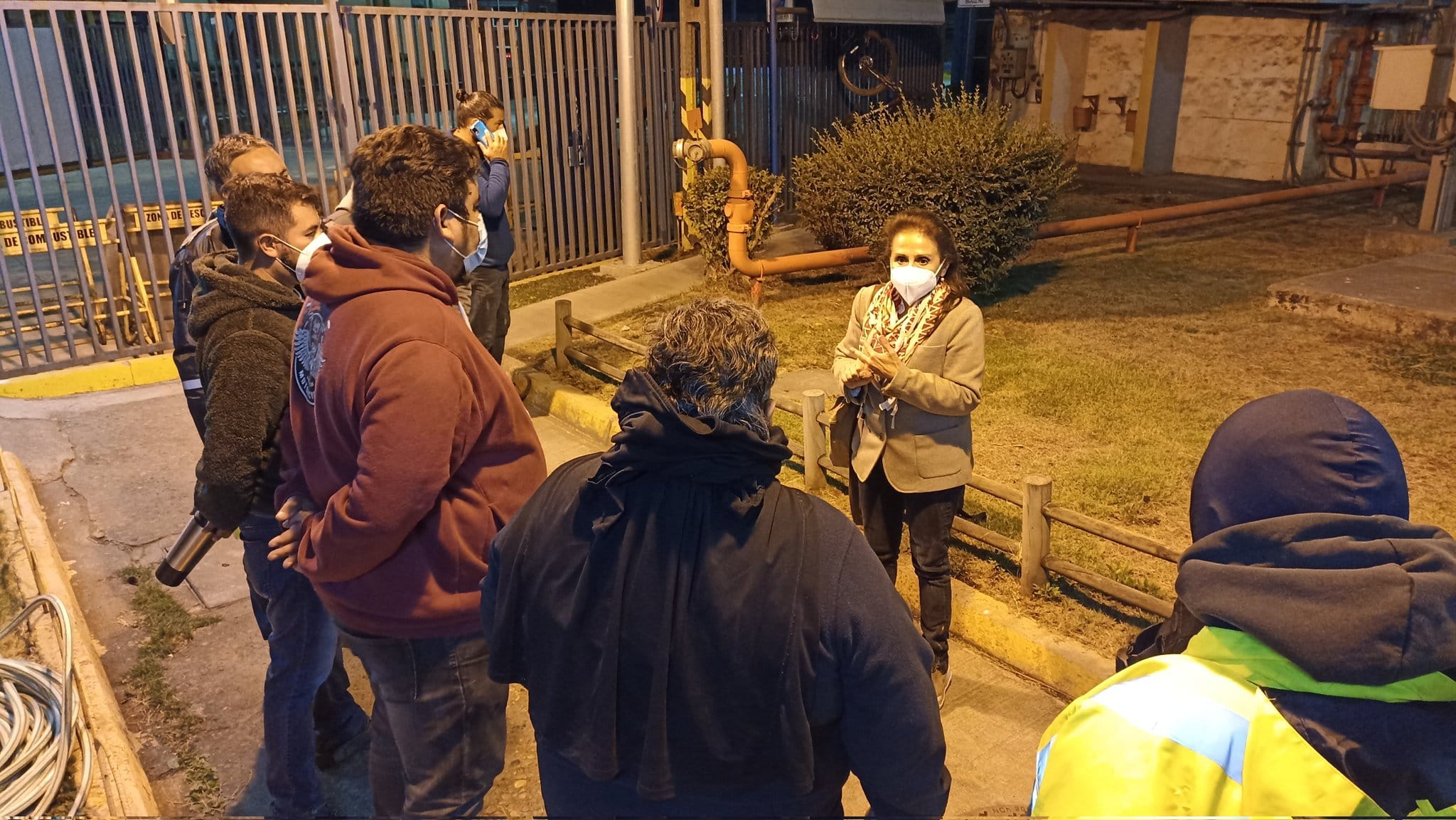 Continúa toma de central Bocamina: Seremi del Trabajo visitó a contratistas movilizados