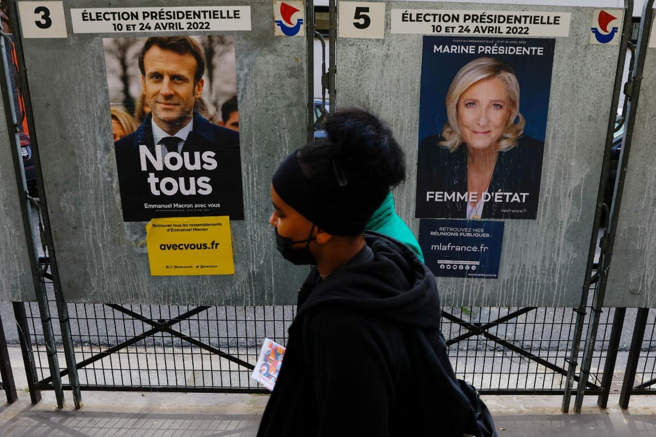 La reñida elección presidencial entre Le Pen y Macron en Francia