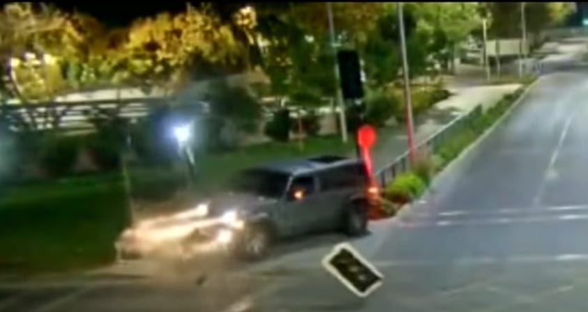 Cámara captó cómo fue el impactante accidente de tránsito de Marcelo Marocchino