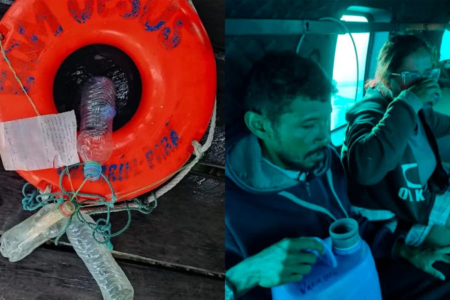 La particular técnica empleada por náufragos para ser rescatados tras pasar 17 días en una isla