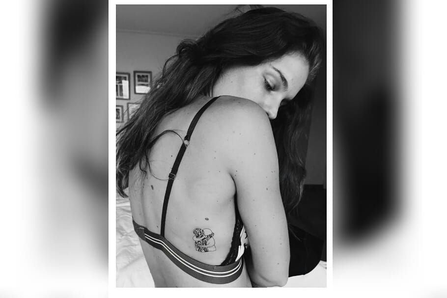 Por primera vez Josefina Montané fotografió su nuevo tatuaje y explicó qué representa
