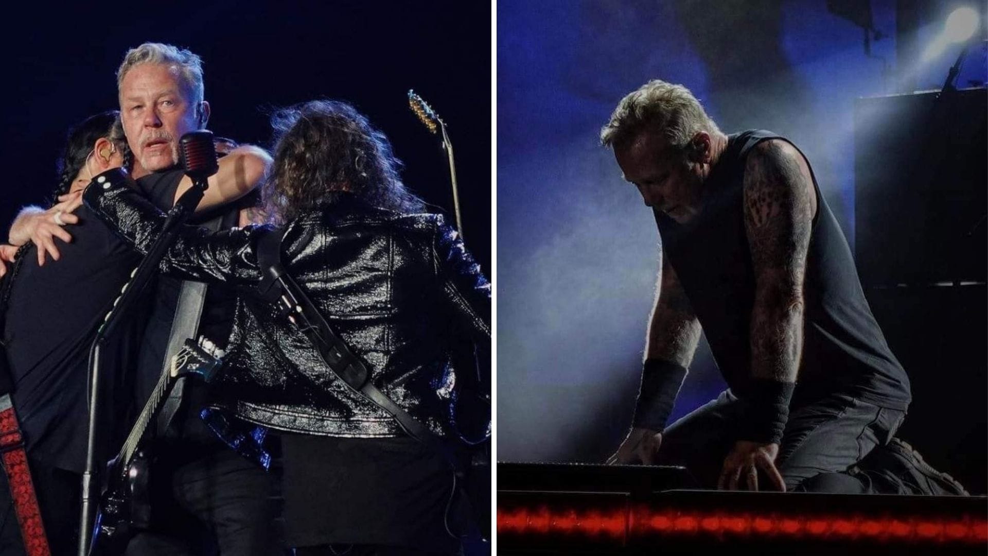 James Hetfield de Metallica rompe en llanto en pleno concierto: “Sé que no estoy solo y tampoco ninguno de ustedes”