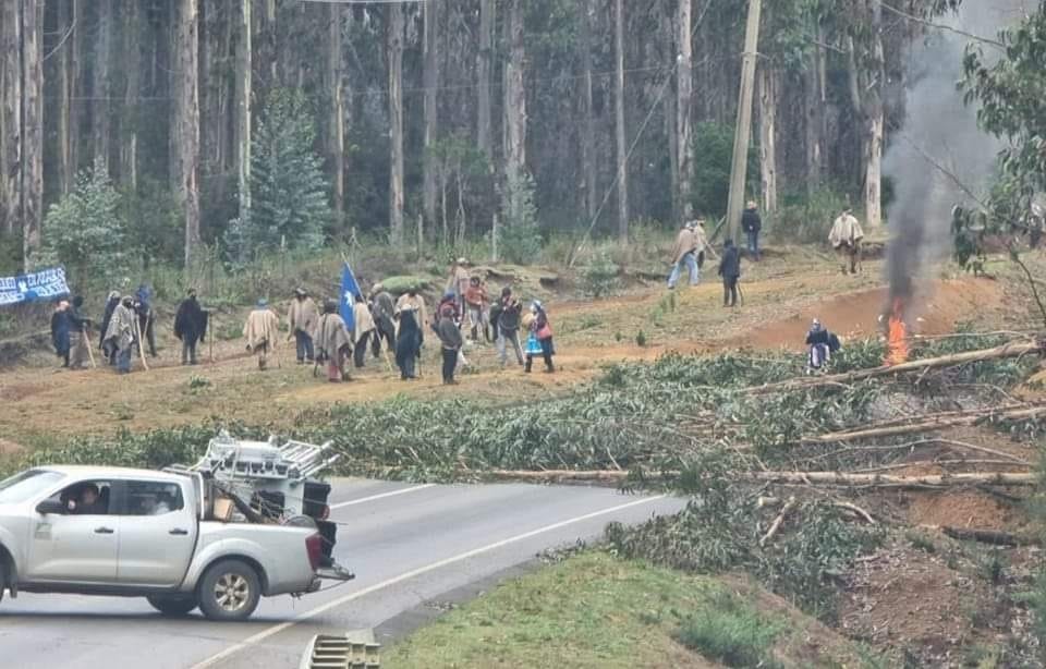 Grupo de comuneros dio 3 horas a Carabineros para salir del fundo Quidico en Arauco