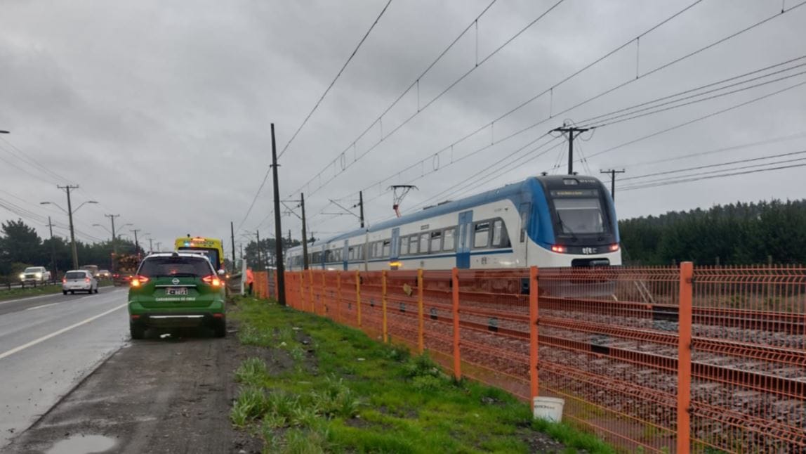Una persona falleció tras ser atropellada por Biotren en el sector La Posada de Coronel