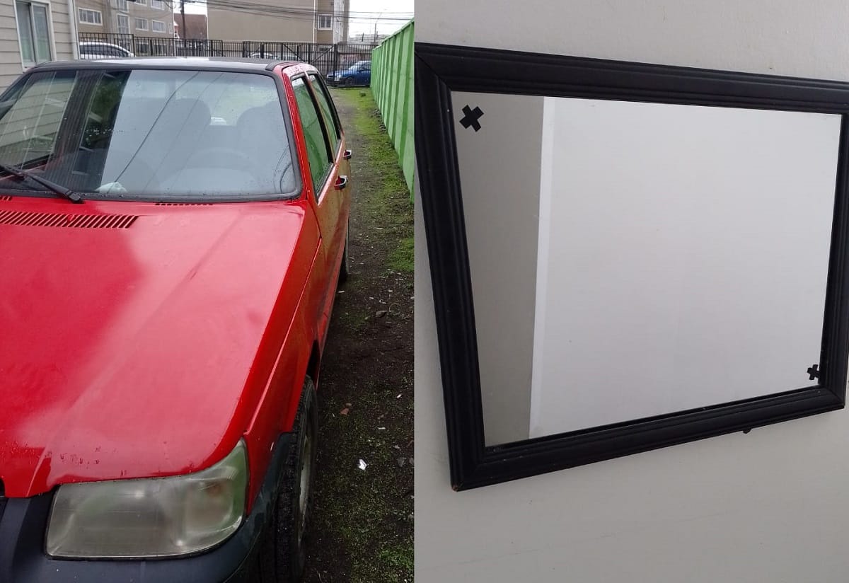 “Era el espejo del baño”: Habla conductor que ocupó cristal doméstico como retrovisor en Coronel