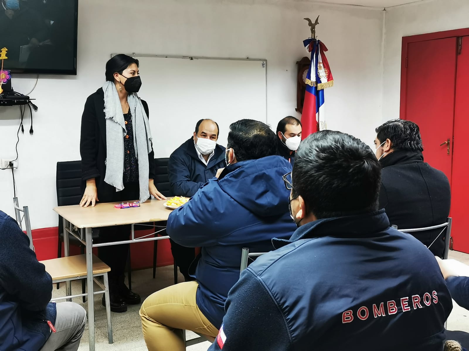 Delegación de Biobío inició gestiones para mejorar condiciones de Bomberos en emergencias provinciales