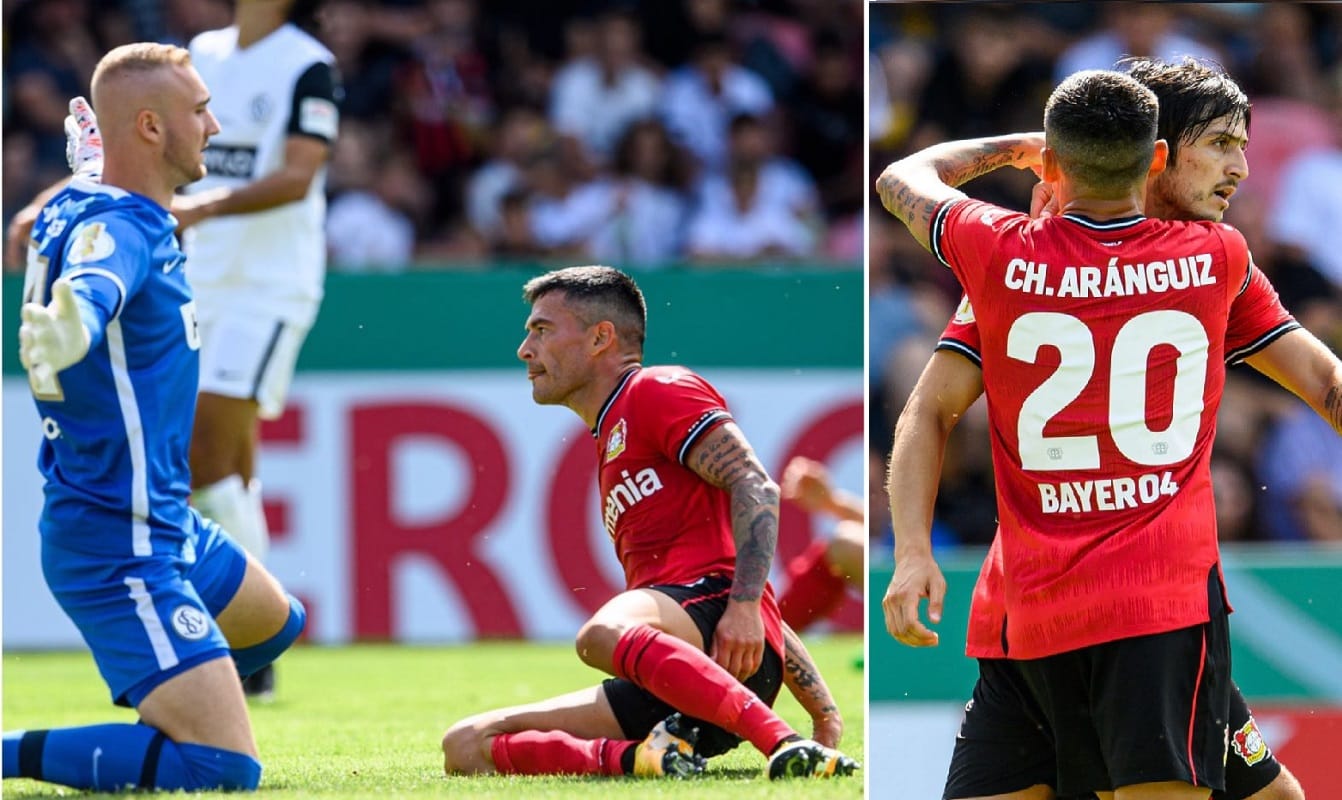 Charles Aránguiz marca golazo para el Bayer Leverkusen